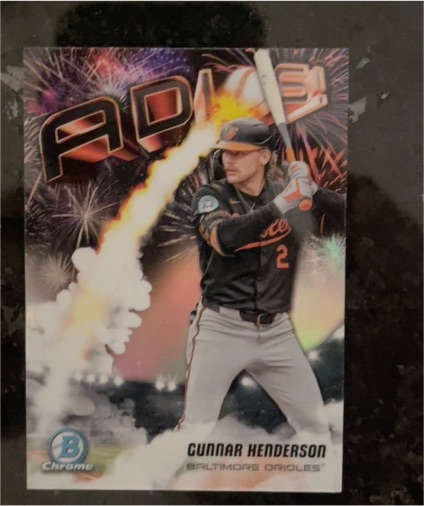 2025 Bowman Chrome Adios #AD-9 Gunnar Henderson — front