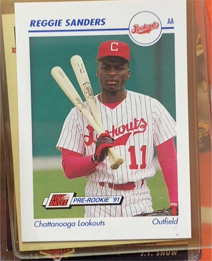 1991 Line Drive Pre-Rookie AA #167 Reggie Sanders — front