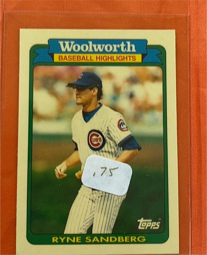 1990 Topps Woolworth #21 Ryne Sandberg — front