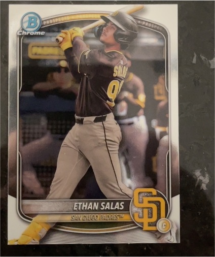 2025 Bowman Chrome #BCP-169 Ethan Salas — front