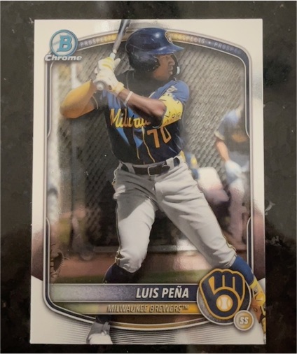 2025 Bowman Chrome Prospects #BCP-239 Luis Peña — front