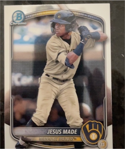 2025 Bowman Chrome #BCP-245 Jesus Made — front