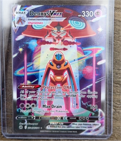 2023 Pokemon SWSH Crown Zenith #GG45 Deoxys VMAX — front