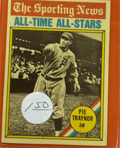 1976 Topps #343 Pie Traynor — front