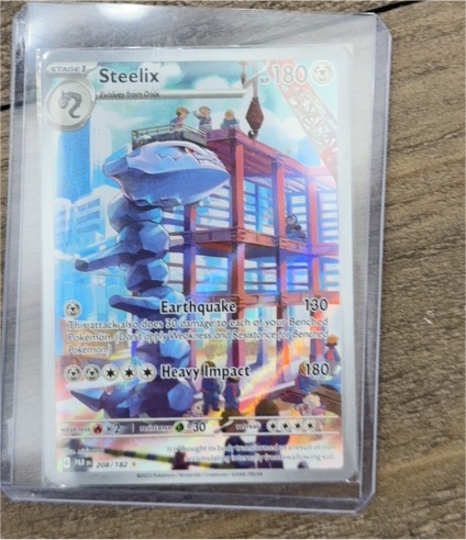 2023 Pokemon TCG SV04: Paradox Rift #208/182 Steelix Illustration Rare — front