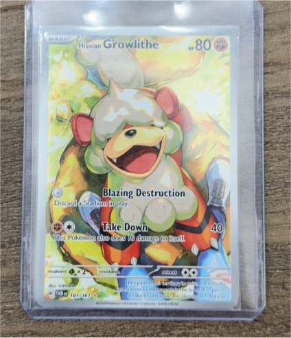 2023 Pokémon SV06: Twilight Masquerade #181 Hisuian Growlithe — front