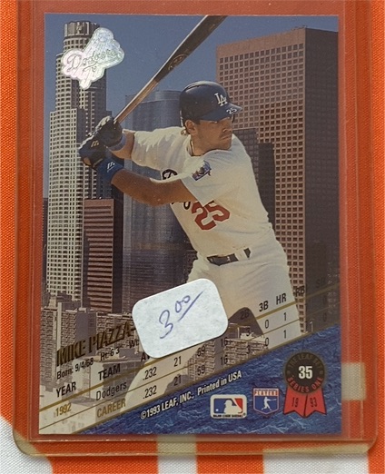 1993 Leaf #35 Mike Piazza — front