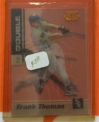 1995 Sportflix Double Take #1 Frank Thomas — front