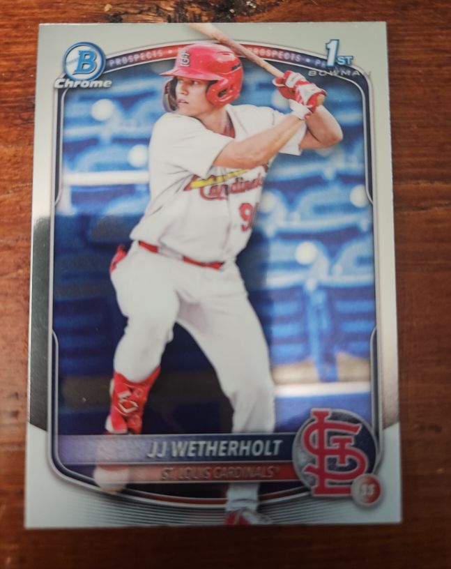 2025 Bowman Chrome #BCP-22 JJ Wetherholt — front