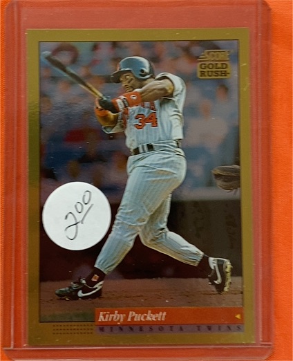 1993 Score Pinnacle Gold Rush #21 Kirby Puckett — front