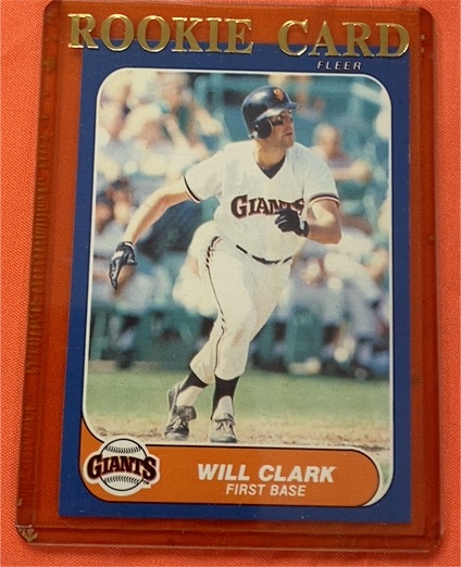 1986 Fleer Update #U-25 Will Clark — front