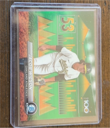 2024 Bowman Chrome Scouts Top 100 #BTP-53 Jacob Wilson — front