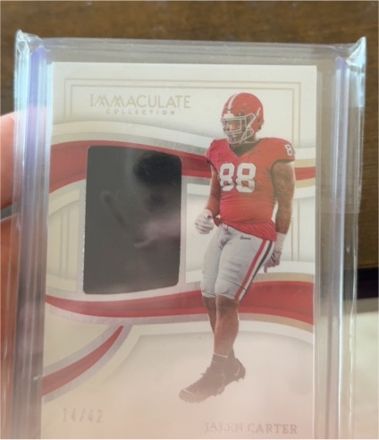 2023 Panini Immaculate Collection Collegiate #14/42 Jalen Carter — front