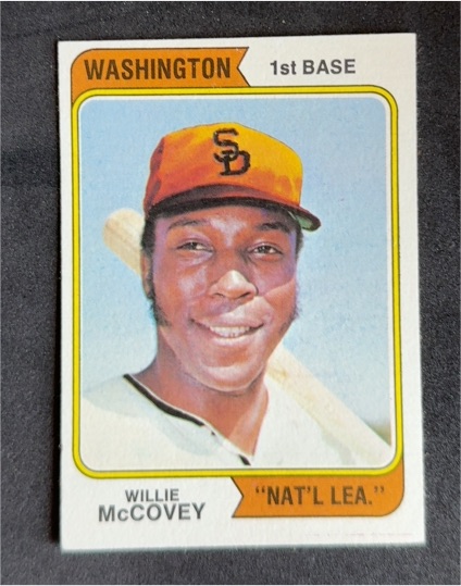 1974 Topps #250 Willie McCovey — front