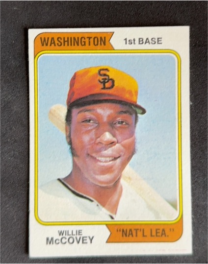 1974 Topps #250 Willie McCovey Washington Nationals — front