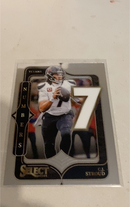 2024 Panini Select Numbers #7 C.J. Stroud — front