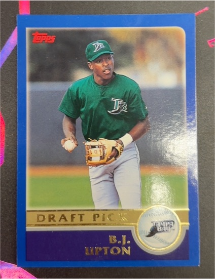 2003 Topps #665 B.J. Upton Draft Pick Tampa Bay Devil Rays — front
