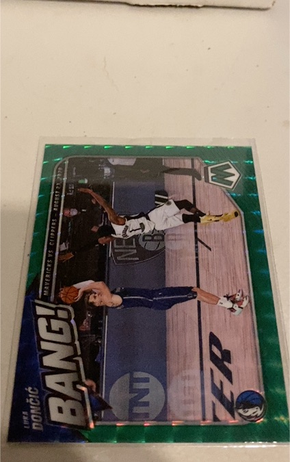 2020-21 Panini Mosaic Bang! #1 Luka Doncic — front