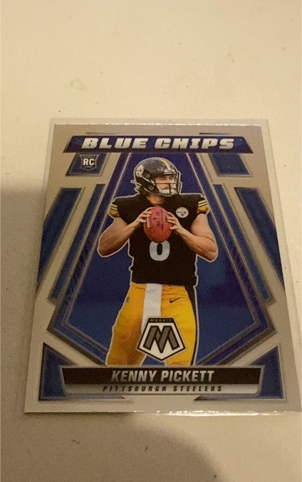 2022 Panini Mosaic Blue Chips #BC-1 Kenny Pickett — front