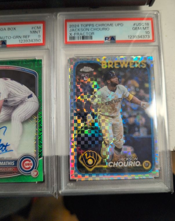 2024 Topps Chrome Update #USC18 Jackson Chourio X-Fractor — front