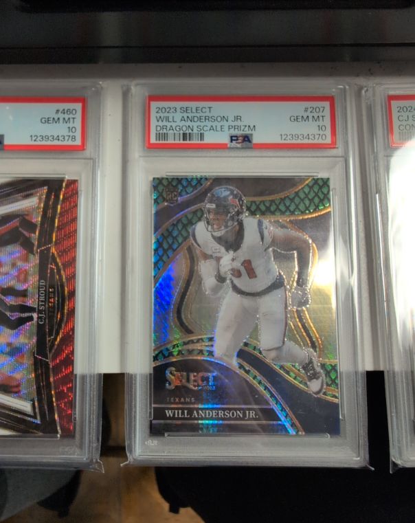 2023 Panini Select #207 Will Anderson Jr. Dragon Scale Prizm — front