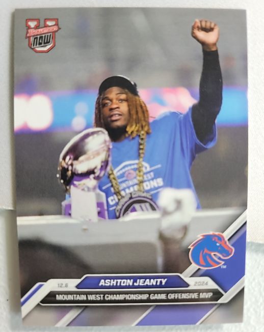 2024 Bowman U Now #53 Ashton Jeanty Mountain West Championship Game Offensive MVP — front
