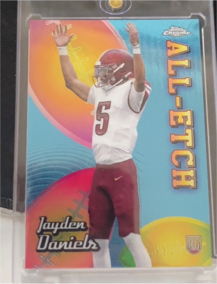 2024 Topps Chrome #CAE-JD Jayden Daniels All-Etch Rookie — front