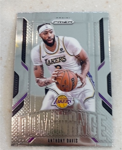 2024-25 Panini Prizm #25 Anthony Davis Dominance Silver Prizm — front