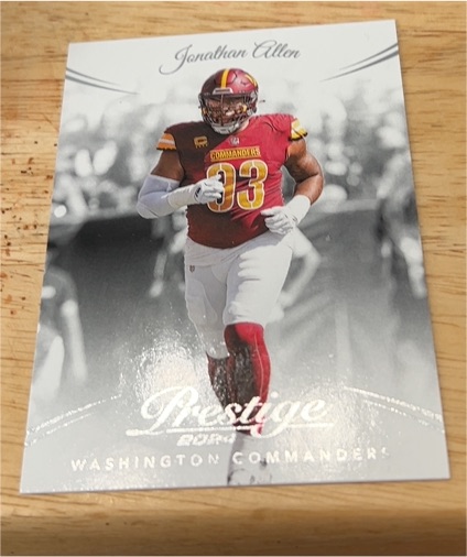 2024 Panini Prestige Jonathan Allen Washington Commanders — front