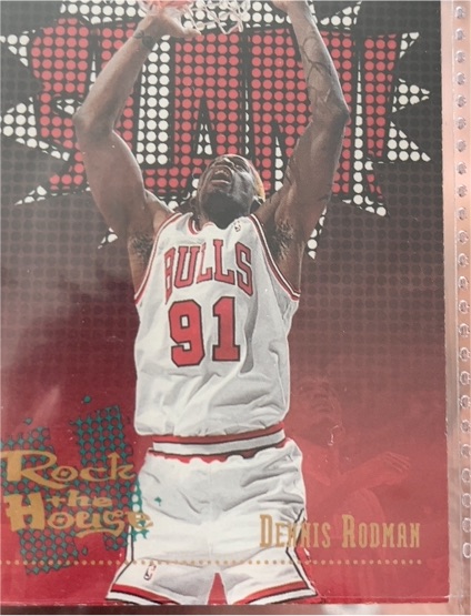 1995-96 Hoops #376 Dennis Rodman Chicago Bulls — front