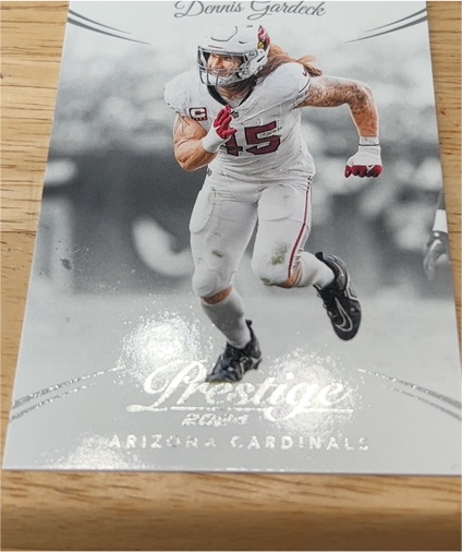 2024 Panini Prestige #7 Dennis Gardeck RC Rookie Arizona Cardinals — front