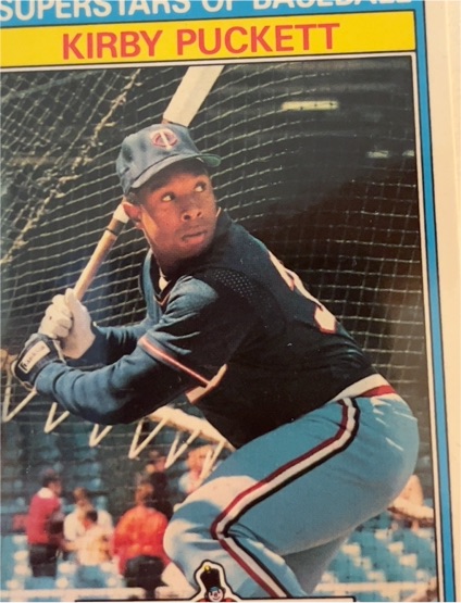 1987 Topps Kay-Bee Superstars of Baseball #24 Kirby Puckett — front