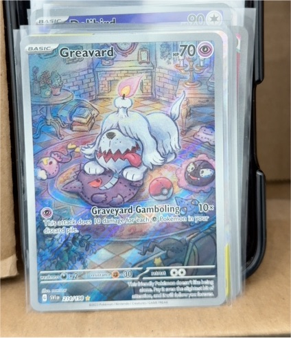 2023 Pokémon Scarlet & Violet #214 Greavard Illustration Rare — front