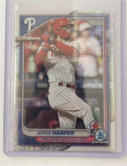 2024 Bowman Chrome #37 Bryce Harper — front