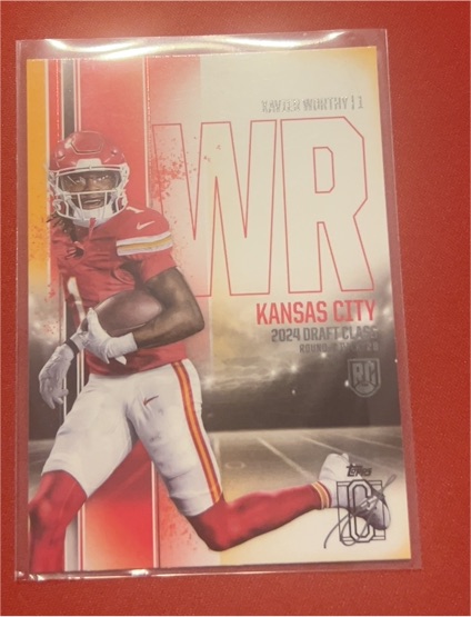 2024 Topps Signature Class #125 Xavier Worthy — front