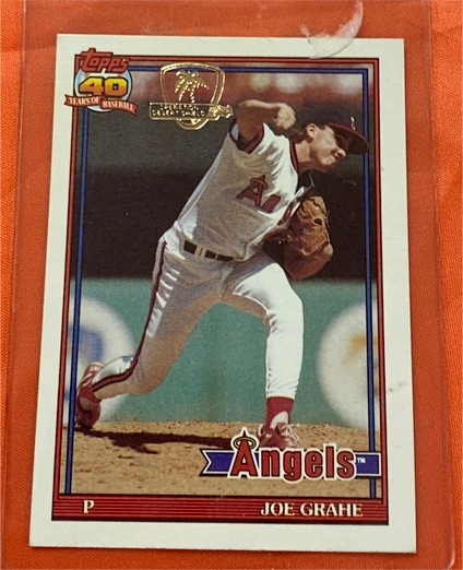 1991 Topps 40 Years of Baseball #426 Joe Grahe — front