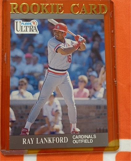 1991 Fleer Ultra #16 Ray Lankford — front