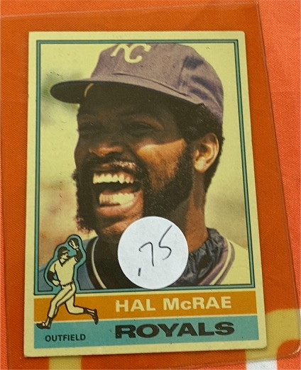 1976 Topps #72 Hal McRae — front