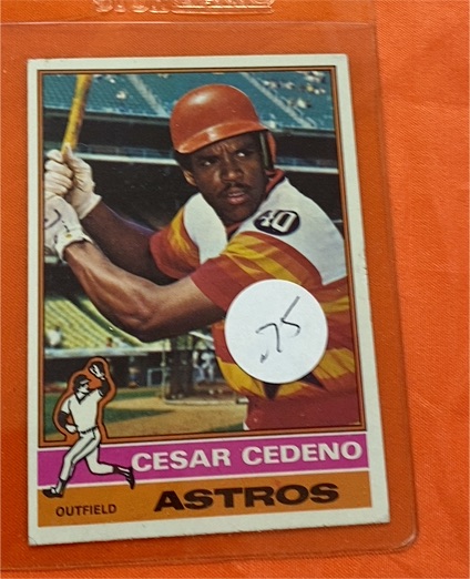 1976 Topps #460 Cesar Cedeno — front