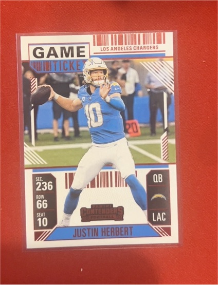 2024 Panini Contenders #55 Justin Herbert — front