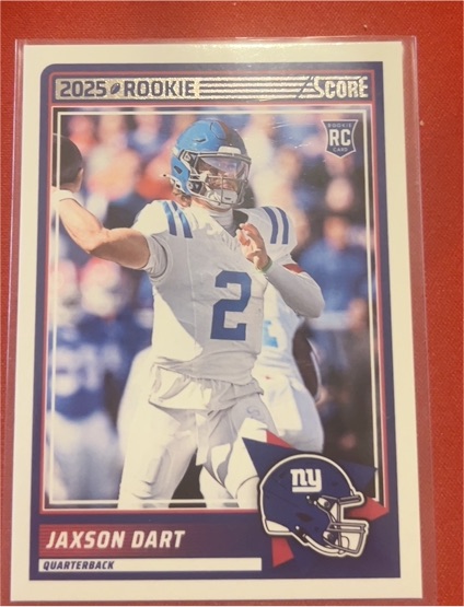 2025 Panini Score #35 Jaxson Dart Rookie Card — front