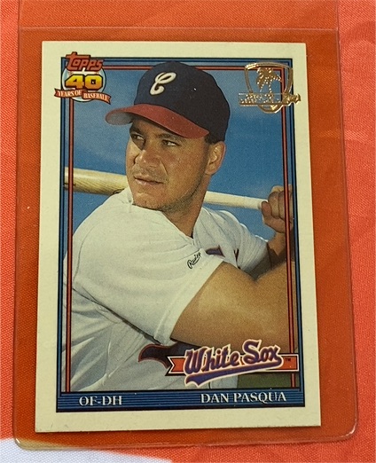 1991 Topps #364 Dan Pasqua — front