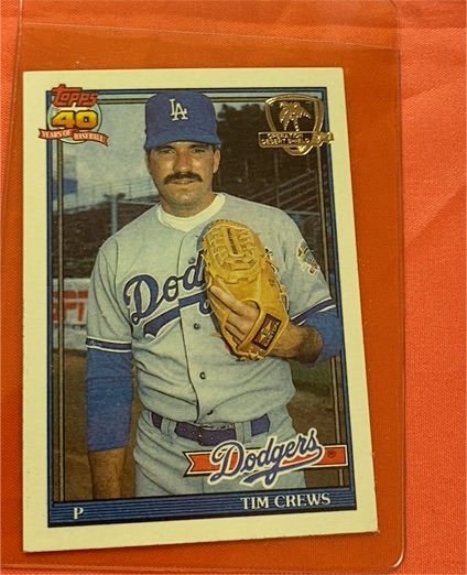 1991 Topps Desert Shield #737 Tim Crews — front