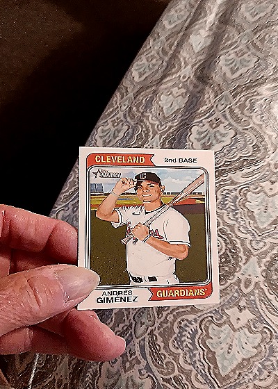 2023 Topps Heritage #361 Andrés Gimenez — front