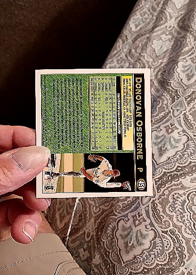 1995 Topps #95 Donovan Osborne — back