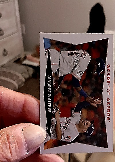 2022 O-Pee-Chee Grade 'A' Astros Yordan Alvarez & Jose Altuve — front
