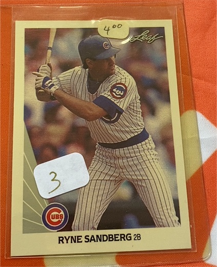 1990 Leaf #98 Ryne Sandberg — front