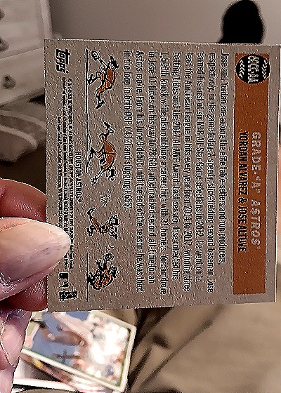 2020 Topps Archives #60CC-AA Yordan Alvarez & Jose Altuve — back