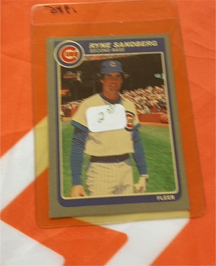 1985 Fleer #65 Ryne Sandberg — front