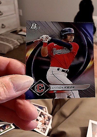 2022 Bowman Platinum #66 Steven Kwan — front